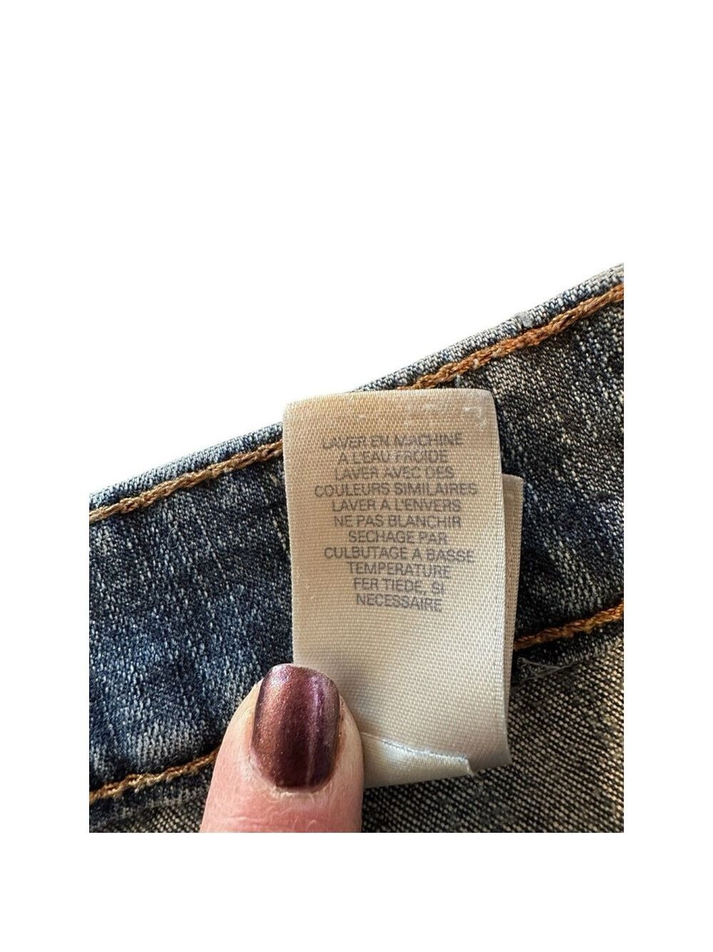 Tint Women's Denim Bermuda Short Cuffed Blue Size 12 5-Pockets Zipper Button - Picture 15 of 15